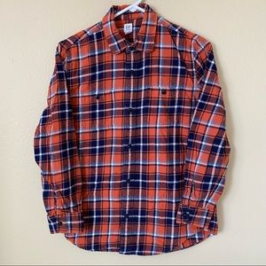 Gap Kids Boys Plaid Flannel Long-sleeves Shirt, XXL (14/16)